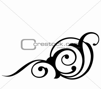Abstract botany element of ornament. Vector