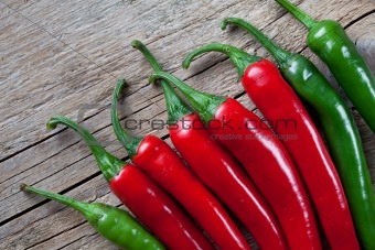 Red and Green Chili Pepper