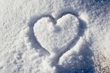Heart shape in snow