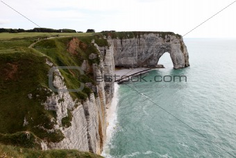 Spectacular cliffs and a natural arch