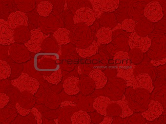 Red Roses Background for Valentines Day