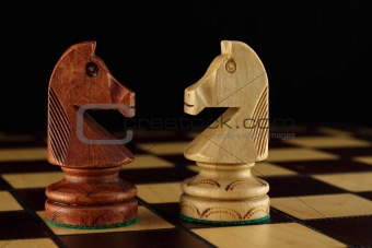 Two chess Knights