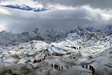 Trekkers at Perito Moreno Glacier El Calafate Argentina