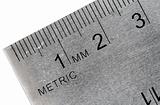 Metric stainless steel ruler
