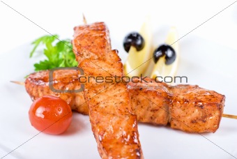 salmon kebab