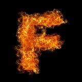 Fire letter F