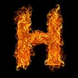Fire letter H