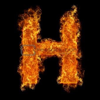 Fire letter H