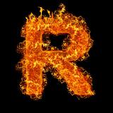 Fire letter R