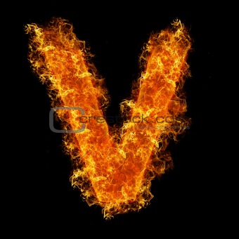 Fire letter V