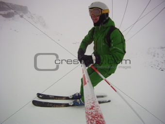 winter ski man