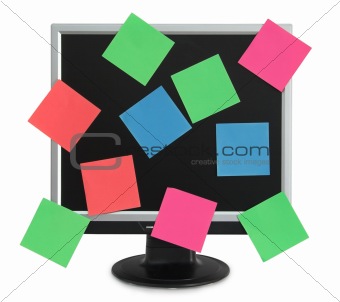 Postit in the monitor