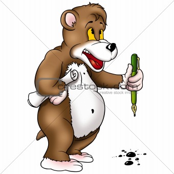 Teddy Bear with pen