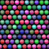Colorful balls in rows