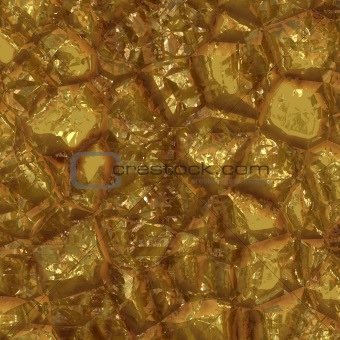 Raw gold surface