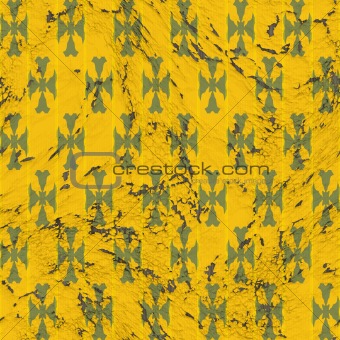 Weathered yellow wallpaper