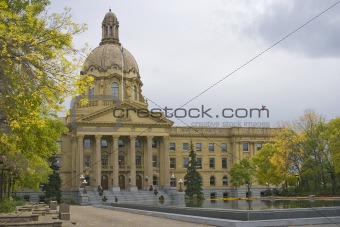 Alberta Provincial Legislature Building in fall
