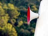Megaphone with clipping path