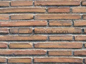 Ancient roman brick wall