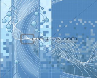 Blue Technology Background