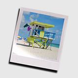 Colorful lifeguard stand