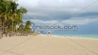 South Florida beach scene