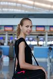 Girl in airport
