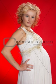 pregnancy on red