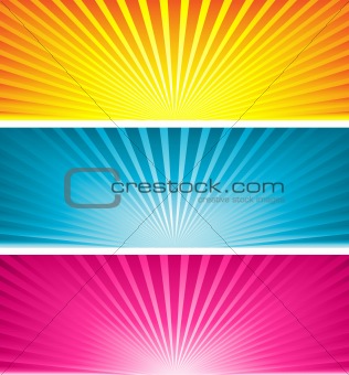 Coloured starbursts