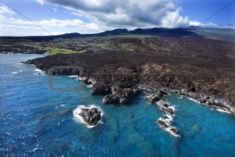 Hawaiian coast.