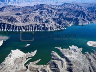 Aerial of Lake Mead.