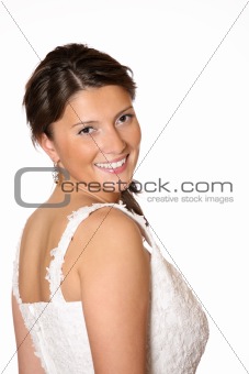 A portrait of a bride