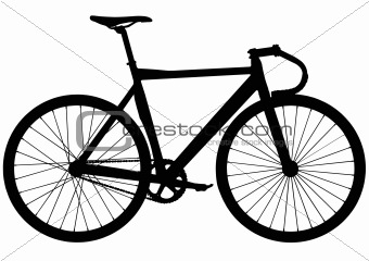 Track bike silhouette
