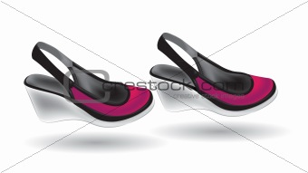 Fashion shoes illustration