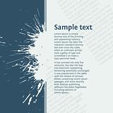 Inky splash with space for your text