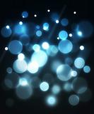 Blue fiber optic abstract background