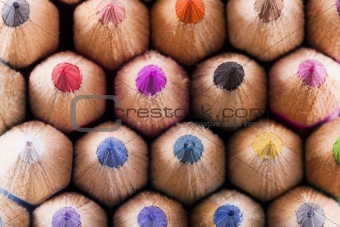 colorfull colored pencils