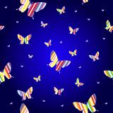Abstract seamless wallpaper pattern butterflies