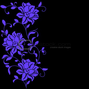  hand drawn background with a fantasy flower