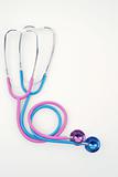 pink and blue stethoscopes