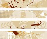 the vector grunge brown background