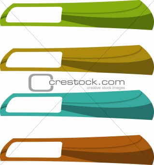 the vector color banner set