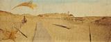 Grunge background of scenic sand dunes