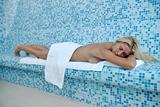 woman relaxing at spa and wellness