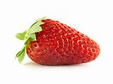 Appetizing strawberry isolated on white background 
