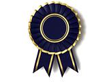 Dark blue ribbon award