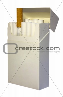 White pack of cigarettes