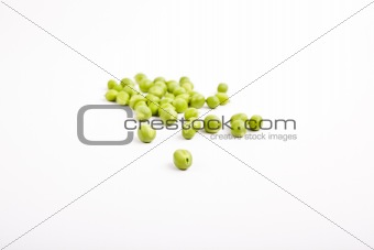 Peas isolated on White