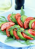 salad with tomato and avocado