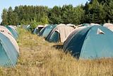 Camping. Many tents.